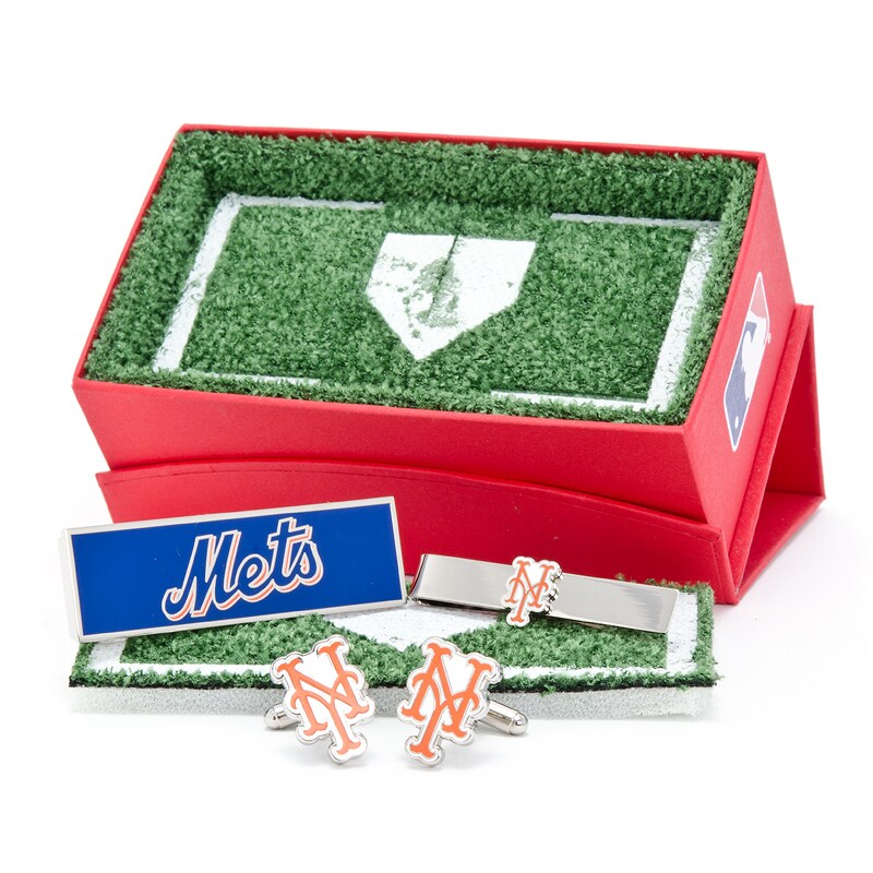 New York Mets Cufflinks, Money Clip and Tie Bar Gift Set