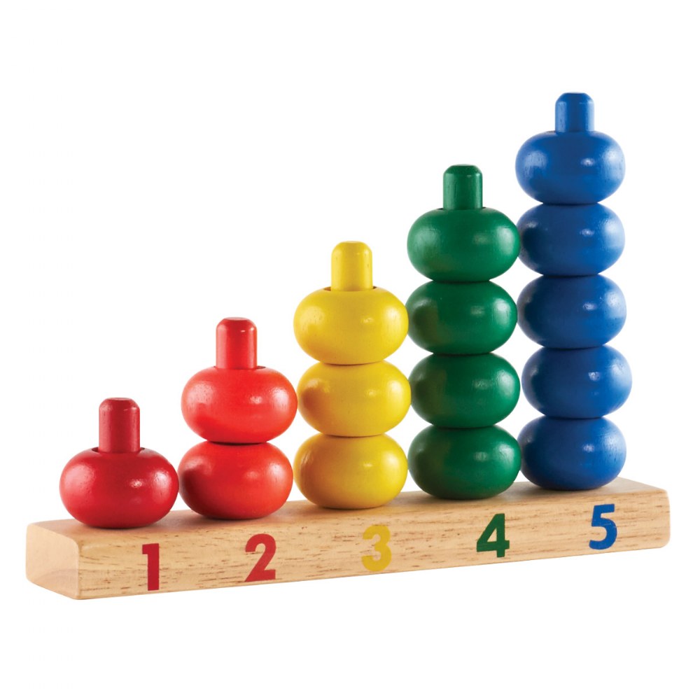 Kaplan Early Learning Company 1 to 5 Ring Counter