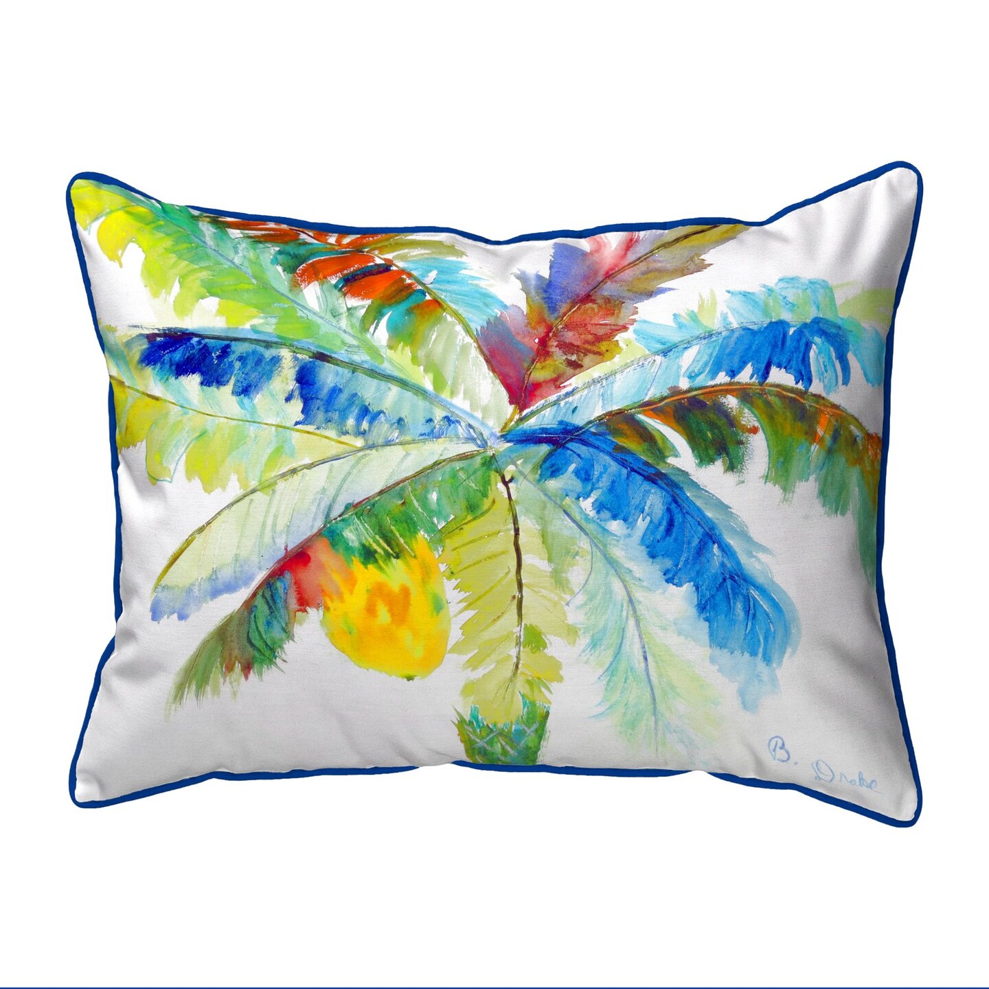 Betsy Drake Big Palm Large Indoor/Outdoor Pillow 16x20