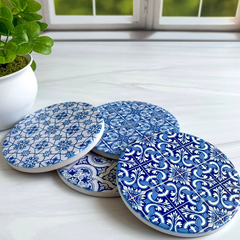 Mikinona 8pcs Dartboard Design Coasters - ABS Plastic Drink Coasters For Table Protection - View #9