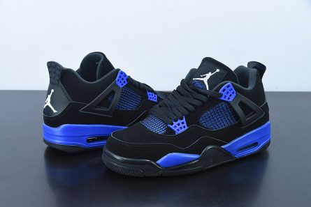 Jordan 4 retro fashion blue and black