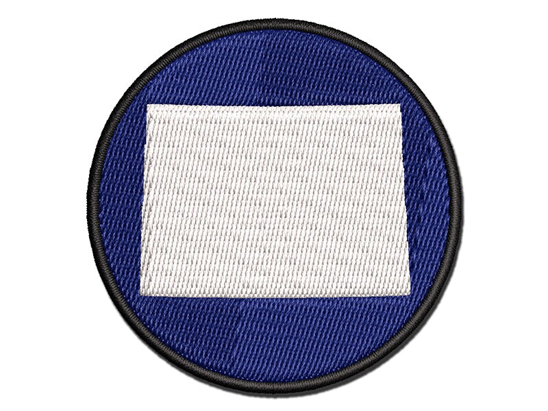 Colorado State Silhouette Multi-Color Embroidered Iron-On or Hook & Loop Patch Applique