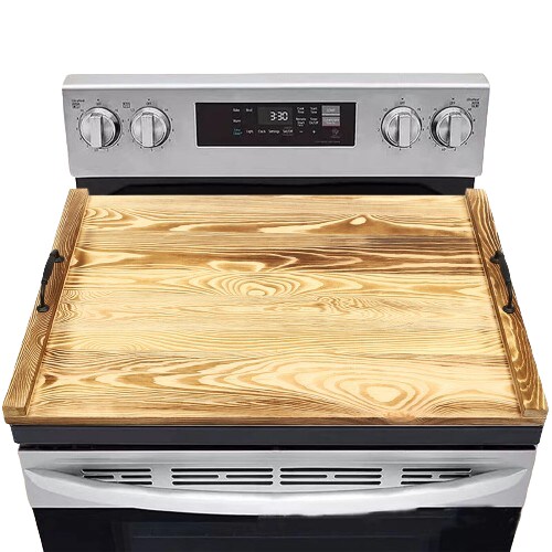 Kitcheniva Stove Top Cover Wooden Handmade Serving Tray