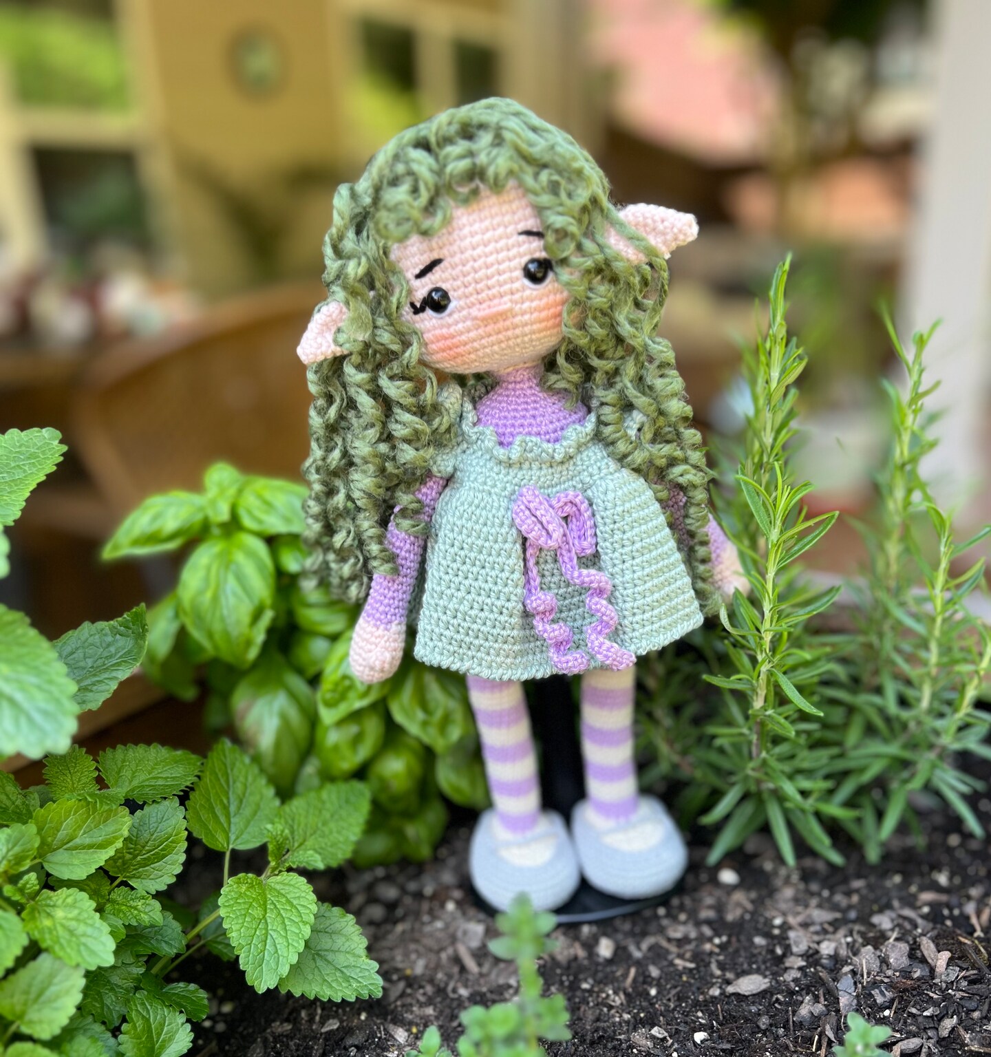 Handmade amigurumi, crocheted fairy selling doll