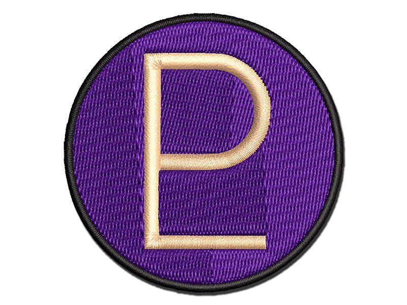 Astronomy Pluto Astrology Planet Symbol Multi-Color Embroidered Iron-On or Hook &#x26; Loop Patch Applique