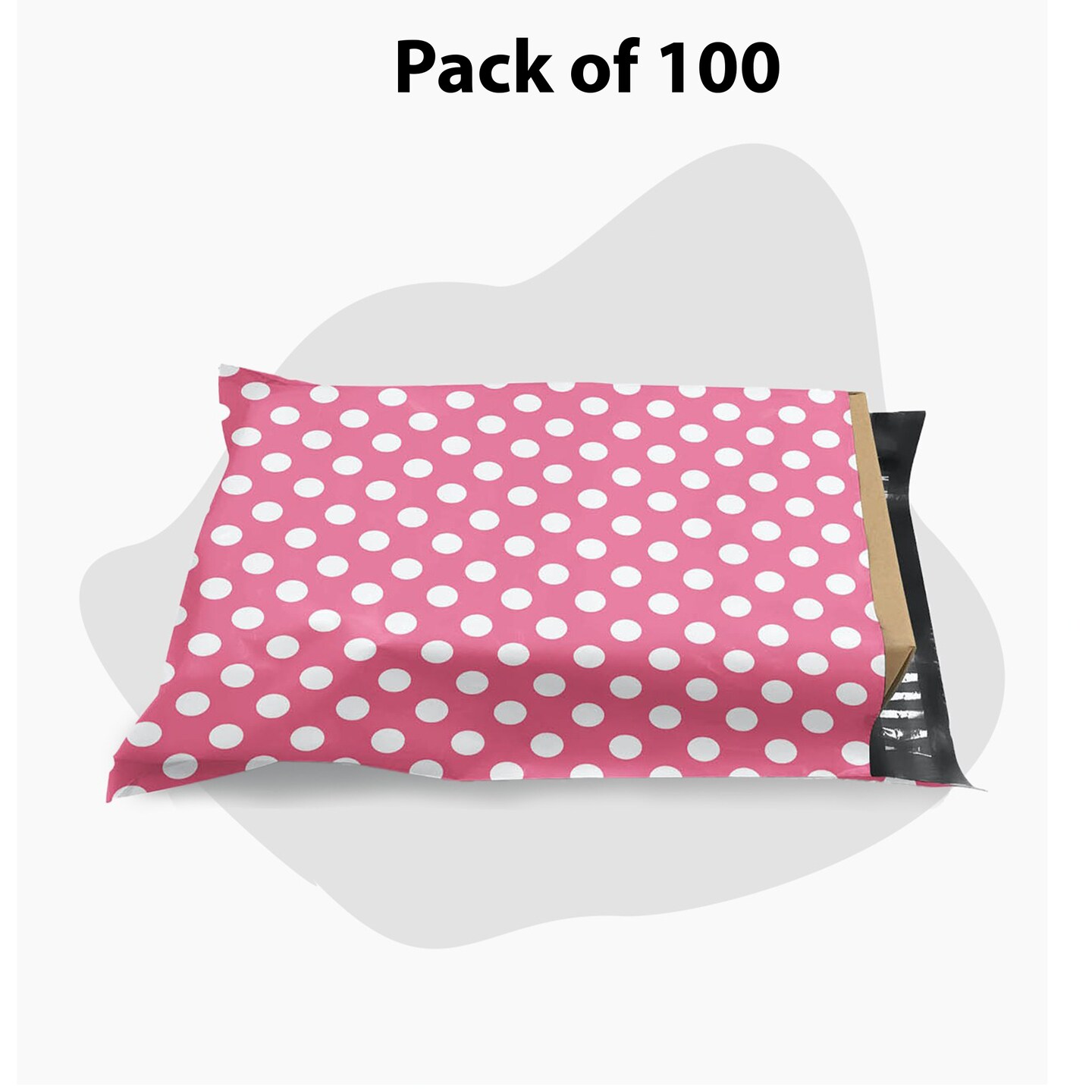Polka Dot Mailer Poly Bag Envelopes | Size 9 x 12 Durable 2 Mil Poly Material | MINA&#xAE;