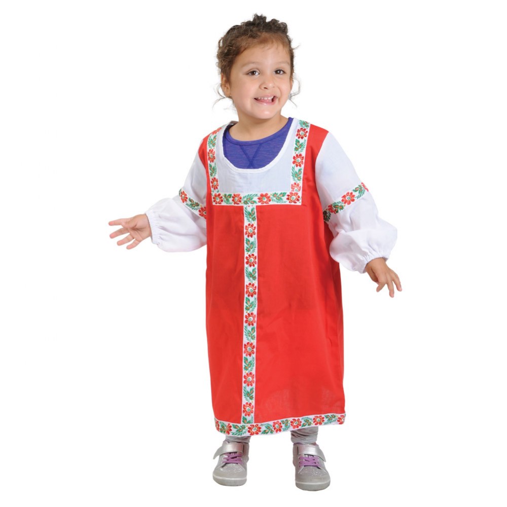 Kaplan Early Learning Company Festive Multiethnic Russian Sarafan Girl Garment