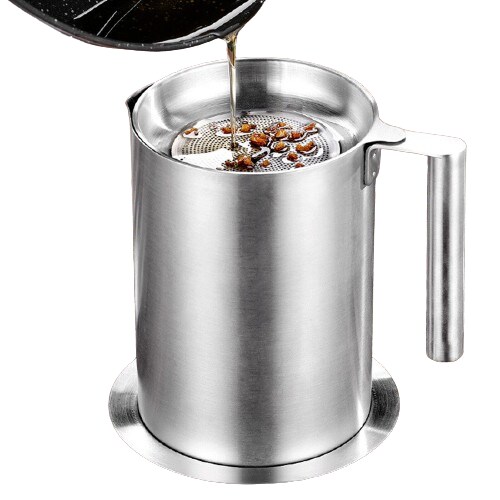 Kitcheniva 1.6L Stainless Steel Cooking Oil Filter Grease Strainer