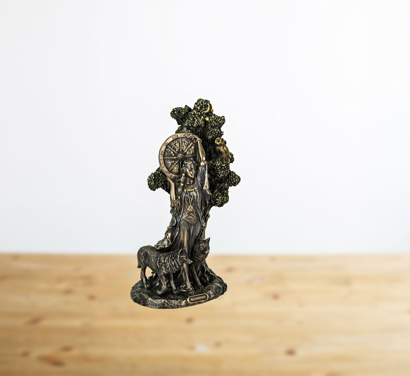 Arianrhod, Celtic Goddess of Fertility and Fate Bronze Finish Statue