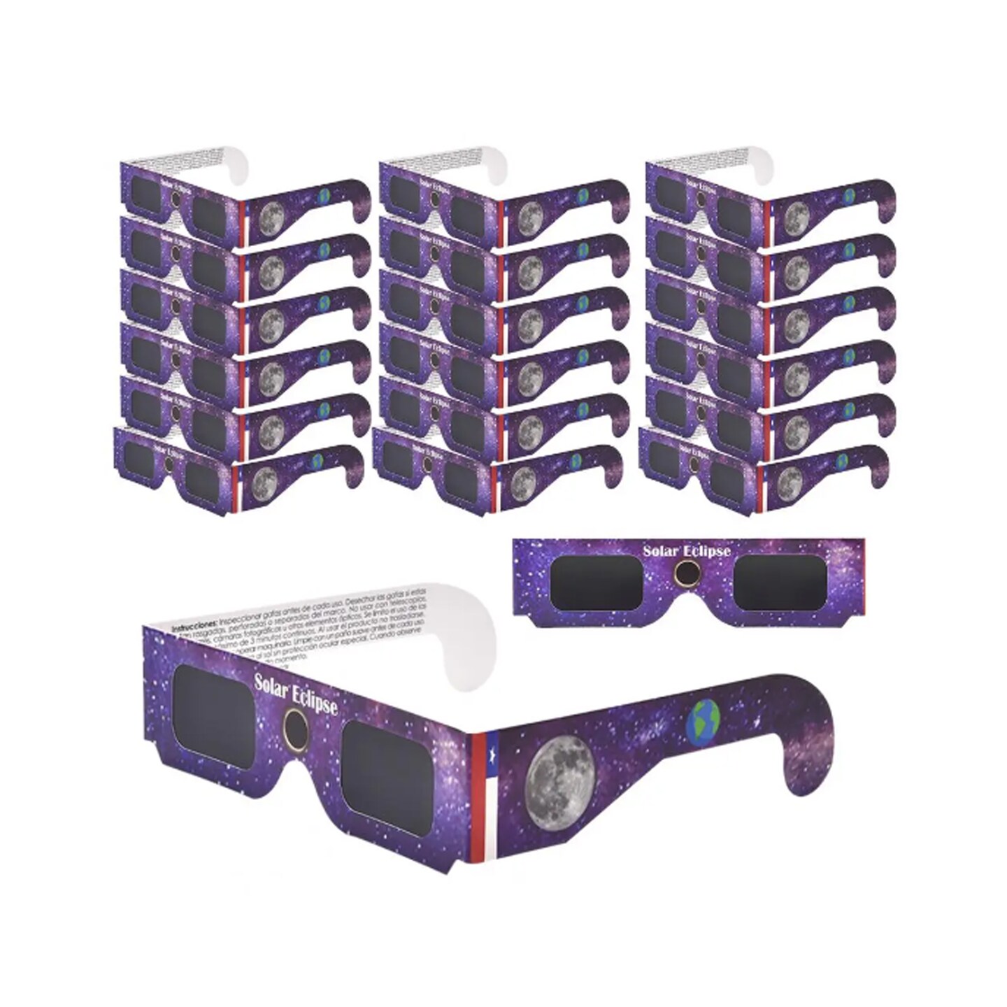 Solar Eclipse Glasses | CE ISO Certified, Safe Shades, Direct Sun Viewing | Kids Eyewear | MINA&#xAE;