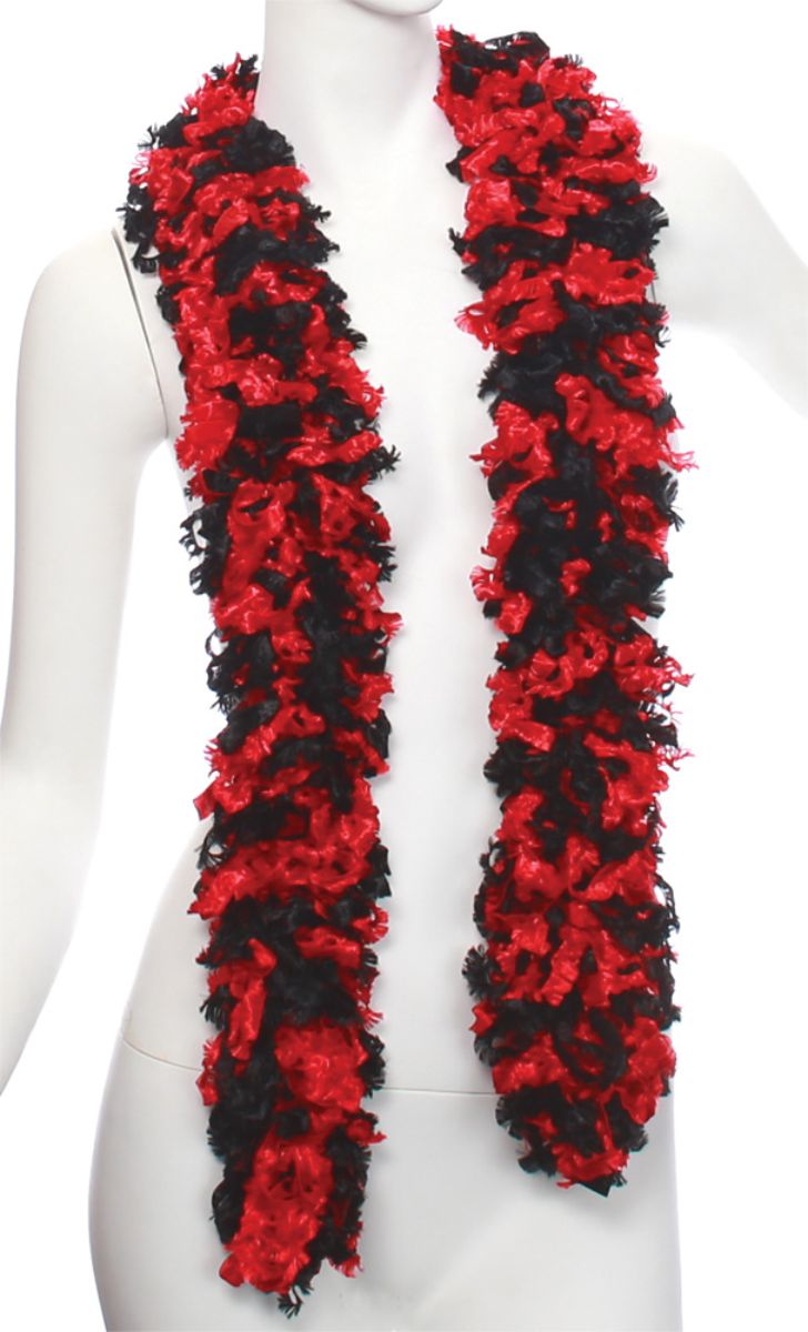 The Costume Center 72" Red and Black Featherless Women Adult Halloween Boa Costume Accessory