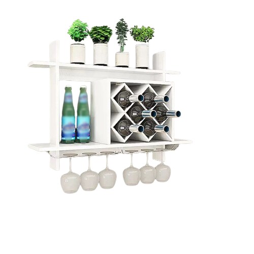 Kitcheniva Wall Mounted Wine Storage Rack Shelves