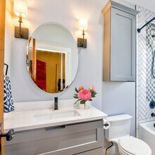 Set of 2: Artificial Pre-Made Peony Arrangement in Faux Water Look Glass Square Vase | 10-Inch | Pink | Floral Arrangement | Parties & Events | Home & Office Decor