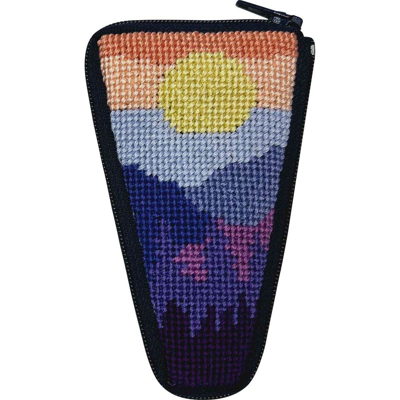 Stitch & Zip Scissor Case Needlepoint Kit - Mountain Scene SZ937