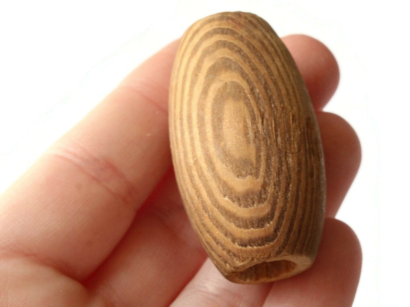 3 44mm Long Wood Barrel Beads