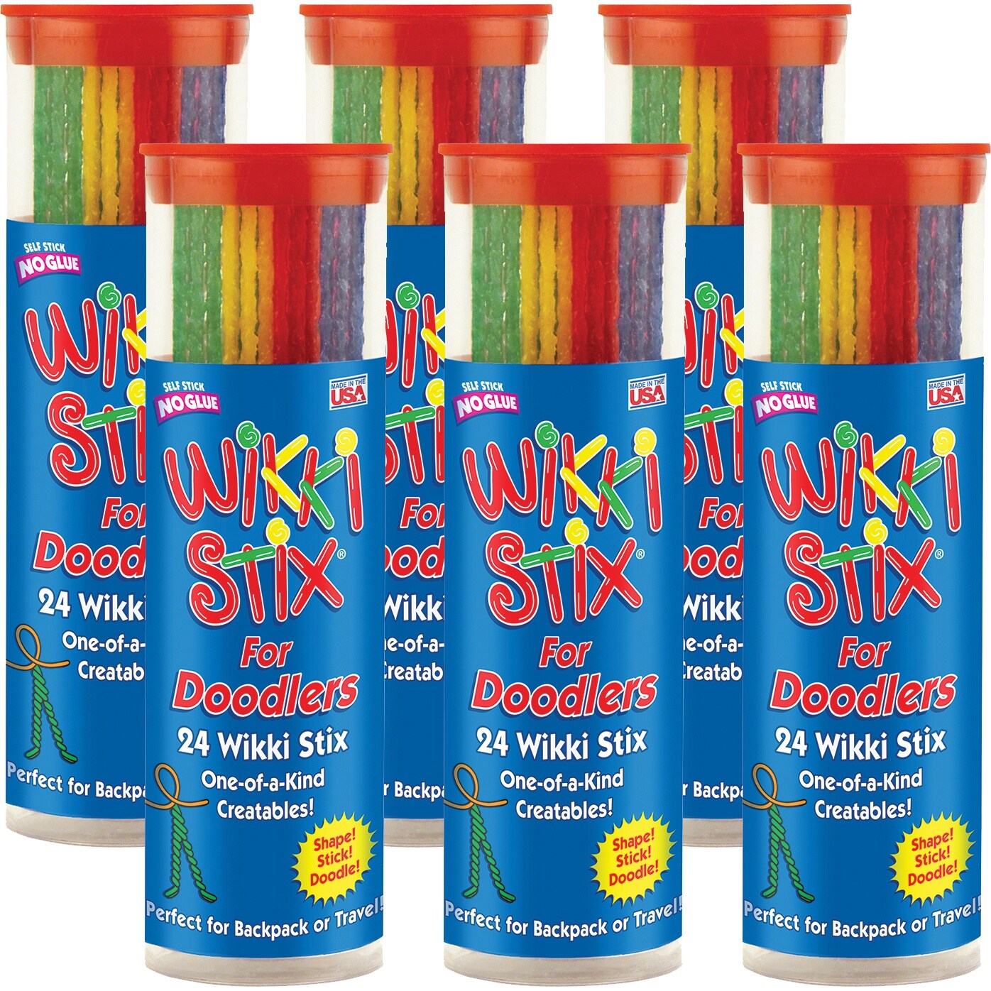 Multipack of 6 - Wikki Stix For Doodlers 24/Pkg