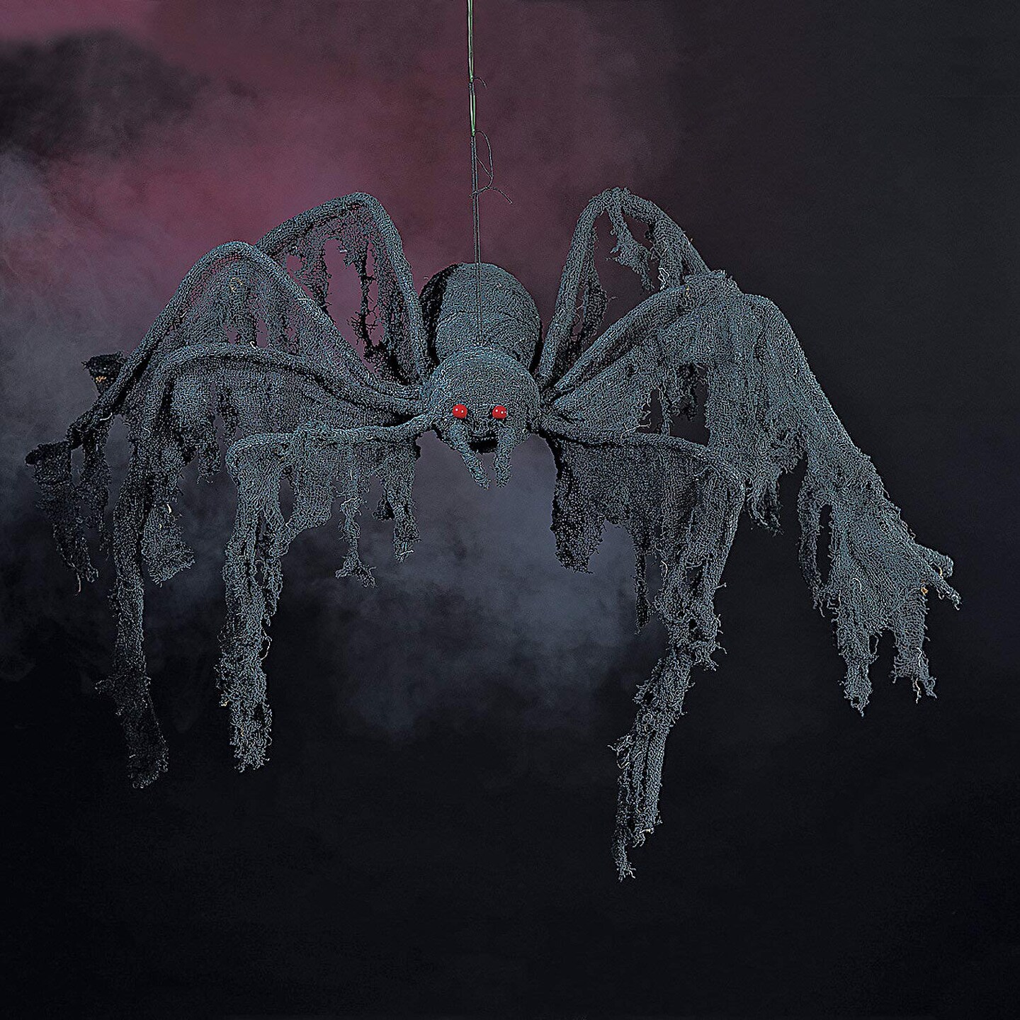 Black Creepy Cloth Spider - Home Decor - 1 Piece