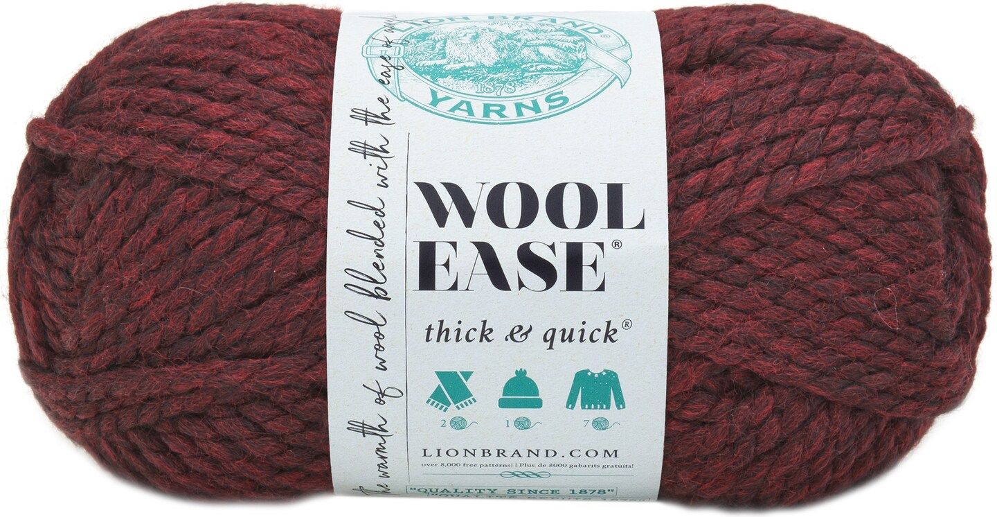 3 Pack Lion Brand Wool Ease Thick And Quick Yarn Claret Michaels