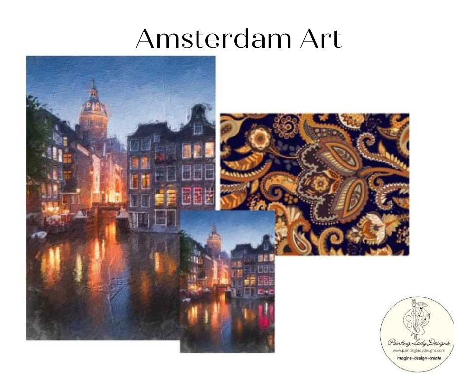 Amsterdam Art and Tapestry Decoupage and Mixed Media Papers Art Pack