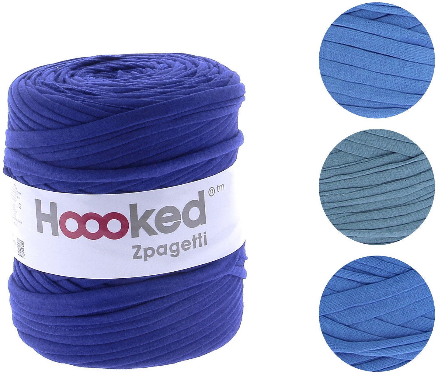 Multipack of 4 - Hoooked Zpagetti Yarn-Ocean Blue - Mid Blue Shades