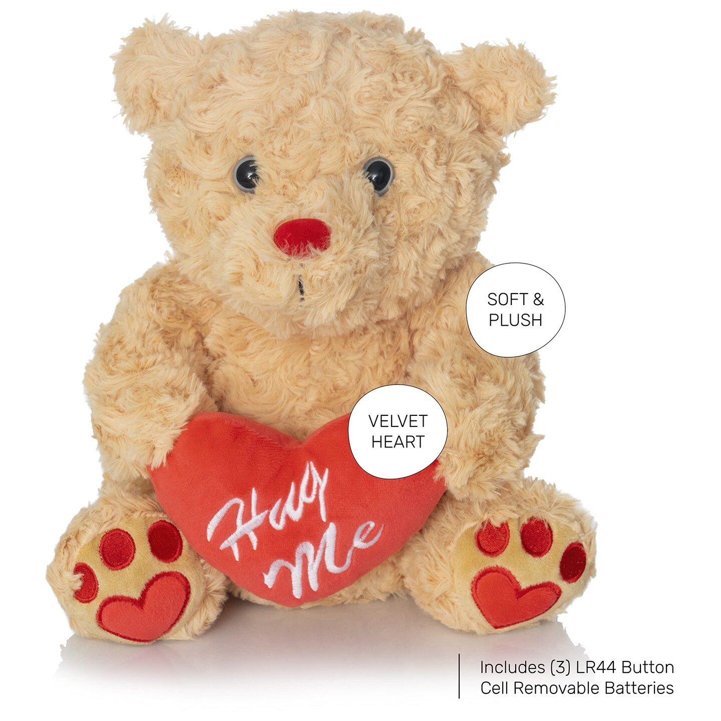 Red velvet teddy bear clearance