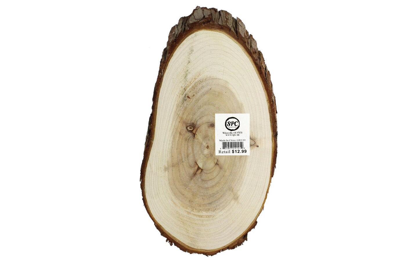 Spc Wood Slices Oval 12.5&#x22; Natural