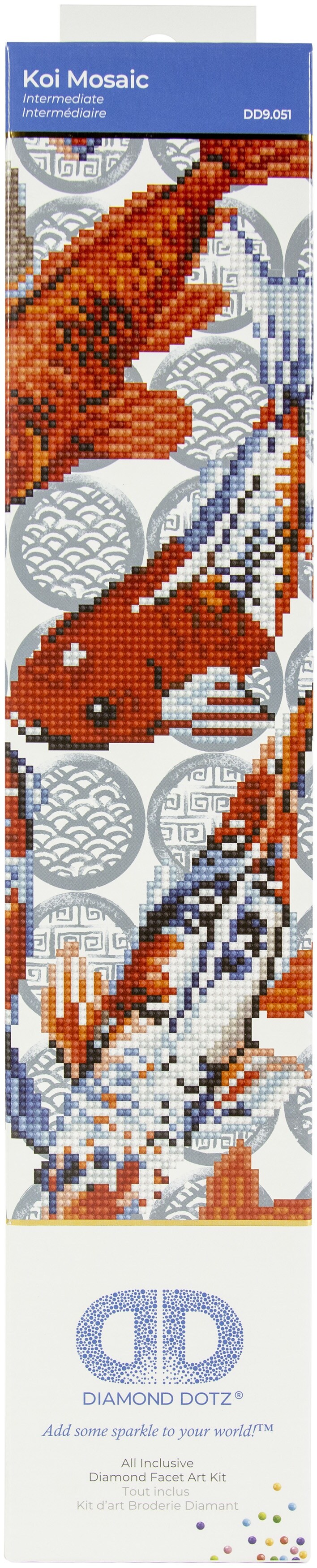 Diamond Dotz Diamond Art Kit 16"X16"Koi Mosaic Michaels