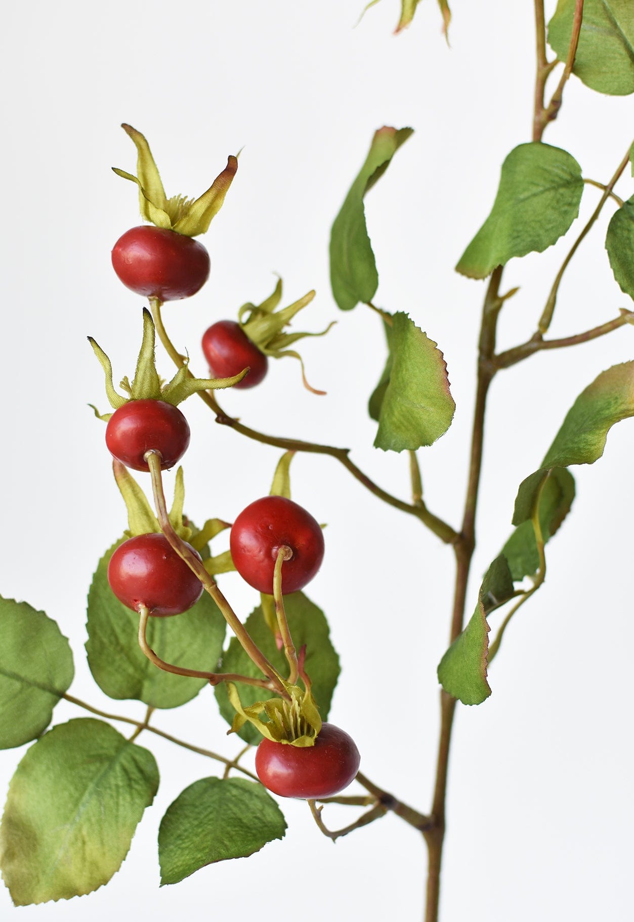 28&#x22; Faux Red Rosehip Berry Stem