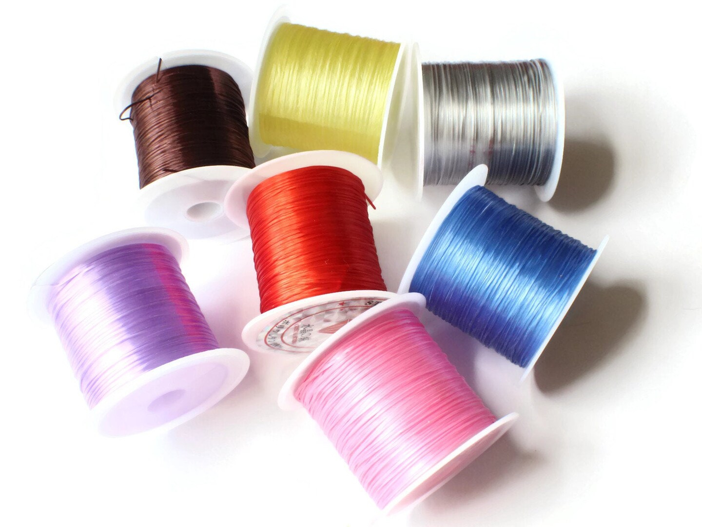 3 Rolls Thread Mixed Elastic Cord 0.8mm Elastic Thread 10 Meters per roll