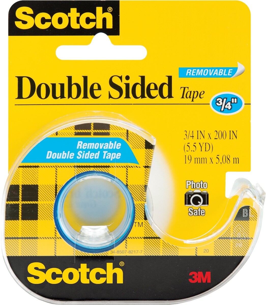Multipack of 6 - Scotch Removable Double-Sided Tape-.75"X200"
