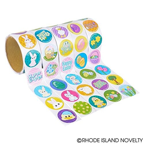 Rhode Island Novelty Assorted Easter Theme Stickers Lot of 500