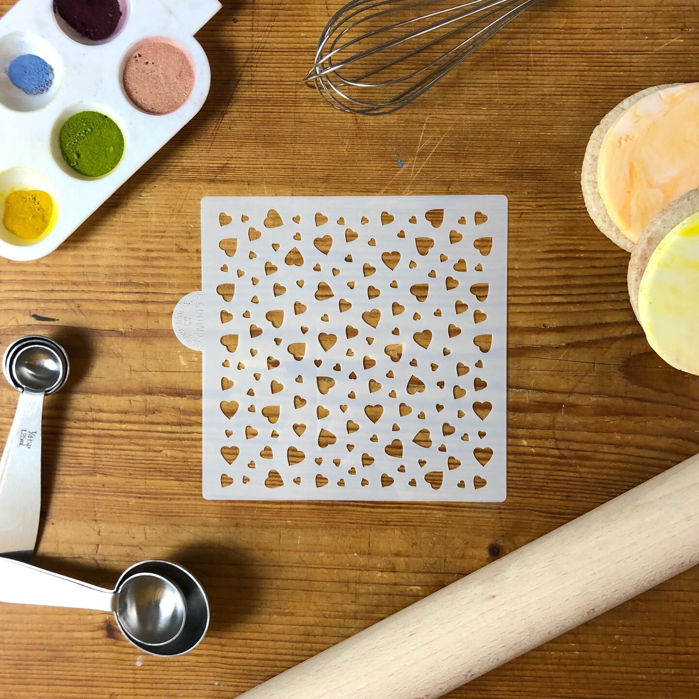 Heart Miniprint Cookie & Craft Stencil CM045 by Designer Stencils