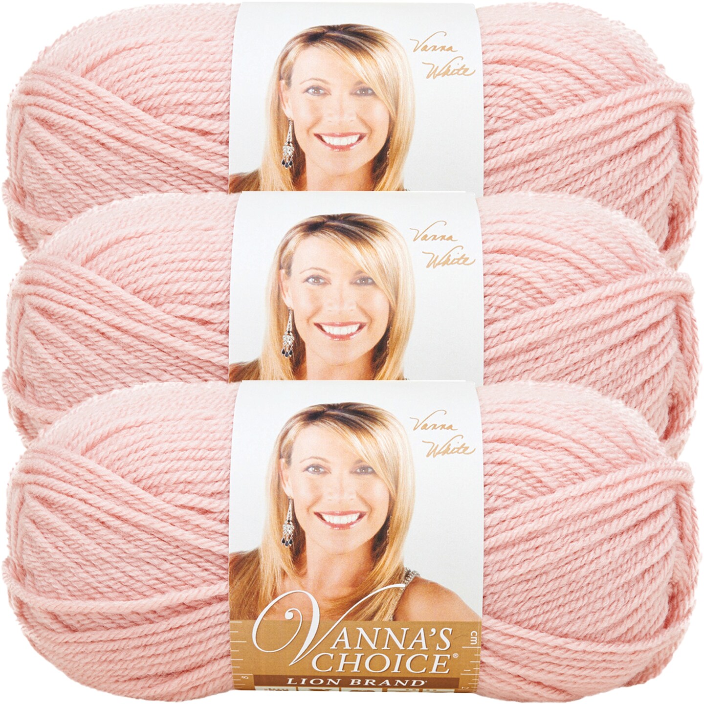 (3 Pack) Lion Brand Vanna&#x27;s Choice Yarn - Pink