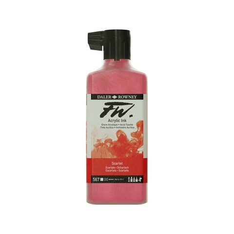 FW LIQUID ACRYLIC INK 6OZ SCARLET | Michaels