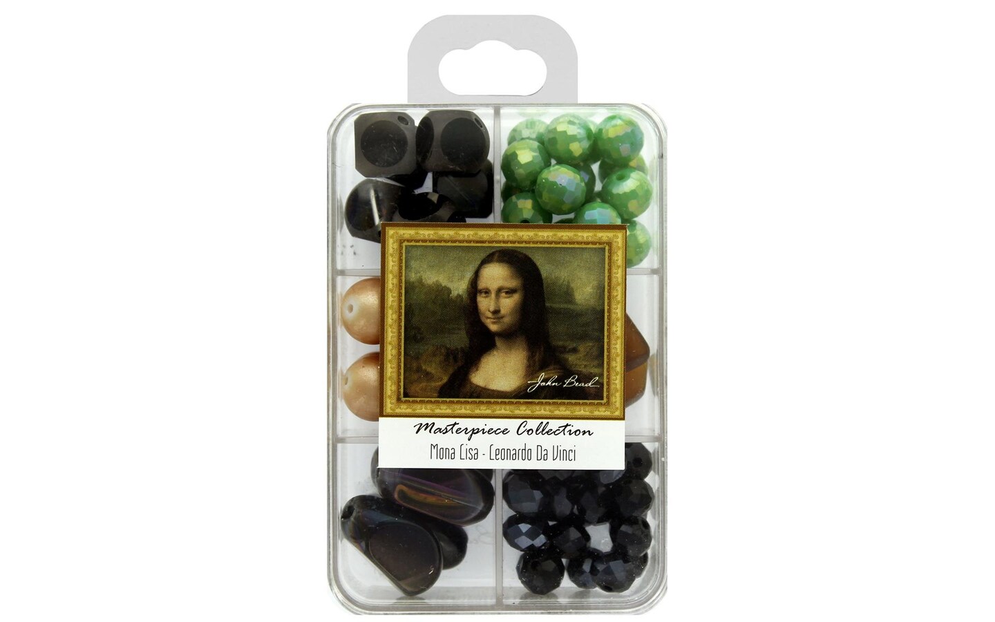 John Bead Masterpiece Glass Bead Box Mona Lisa
