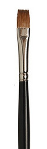 Sable Handle Color KOLINSKY SABLE SHORT HANDLE FLAT 4 | Michaels