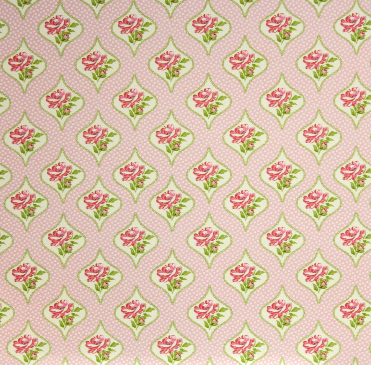 First Edition Paper Pretty Posy 12 x 12 Rose Wallpaper Specialty Heat