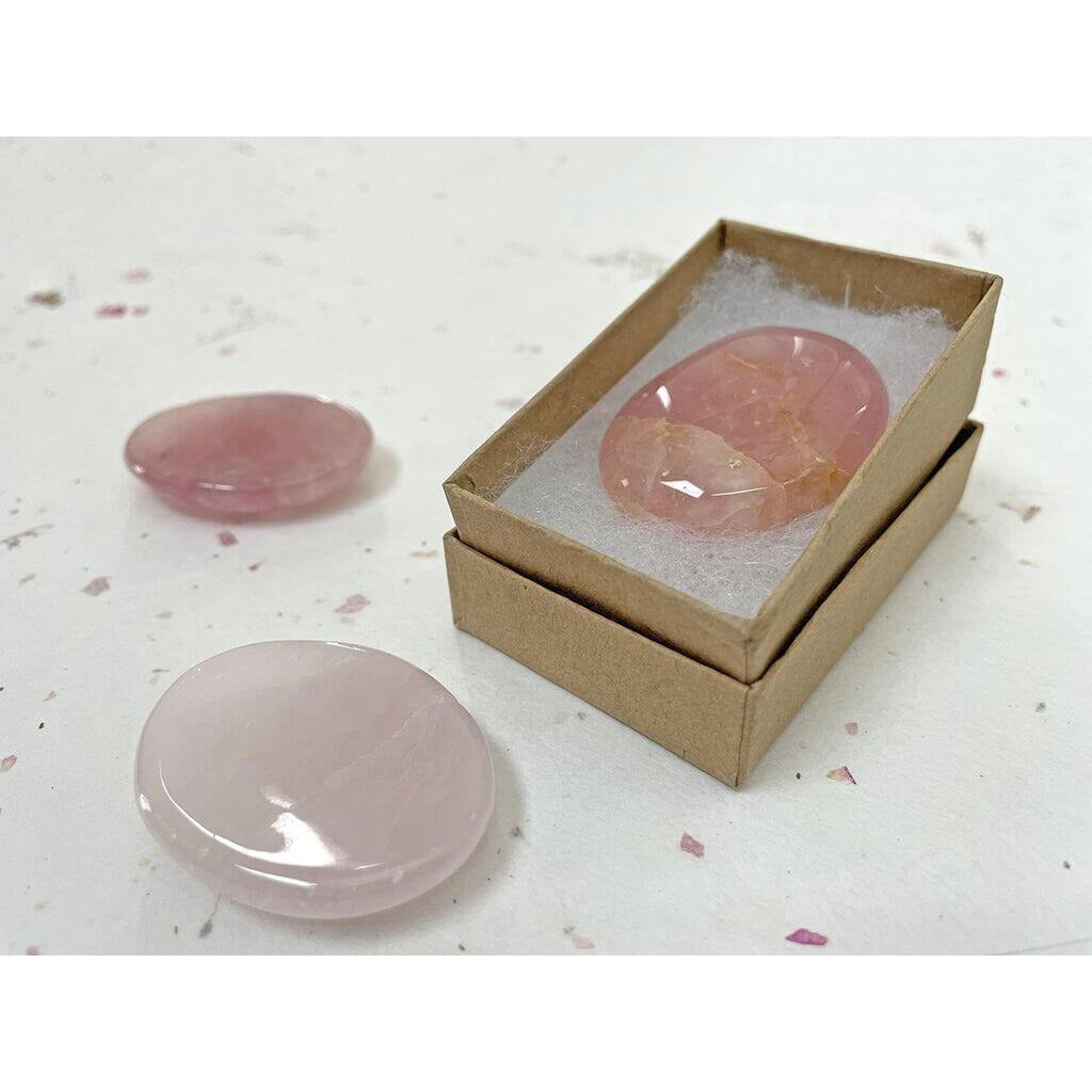Mind &#x26; Soul Wellness Rose Quartz Worry Stone