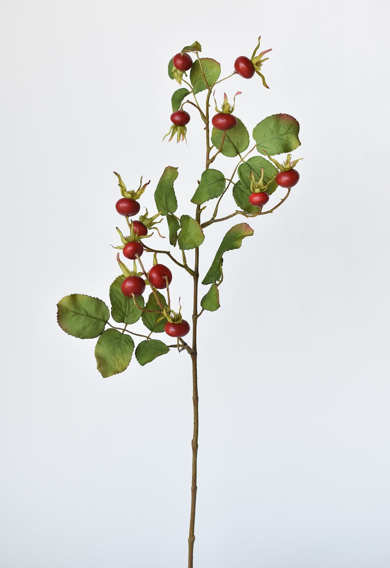28&#x22; Faux Red Rosehip Berry Stem