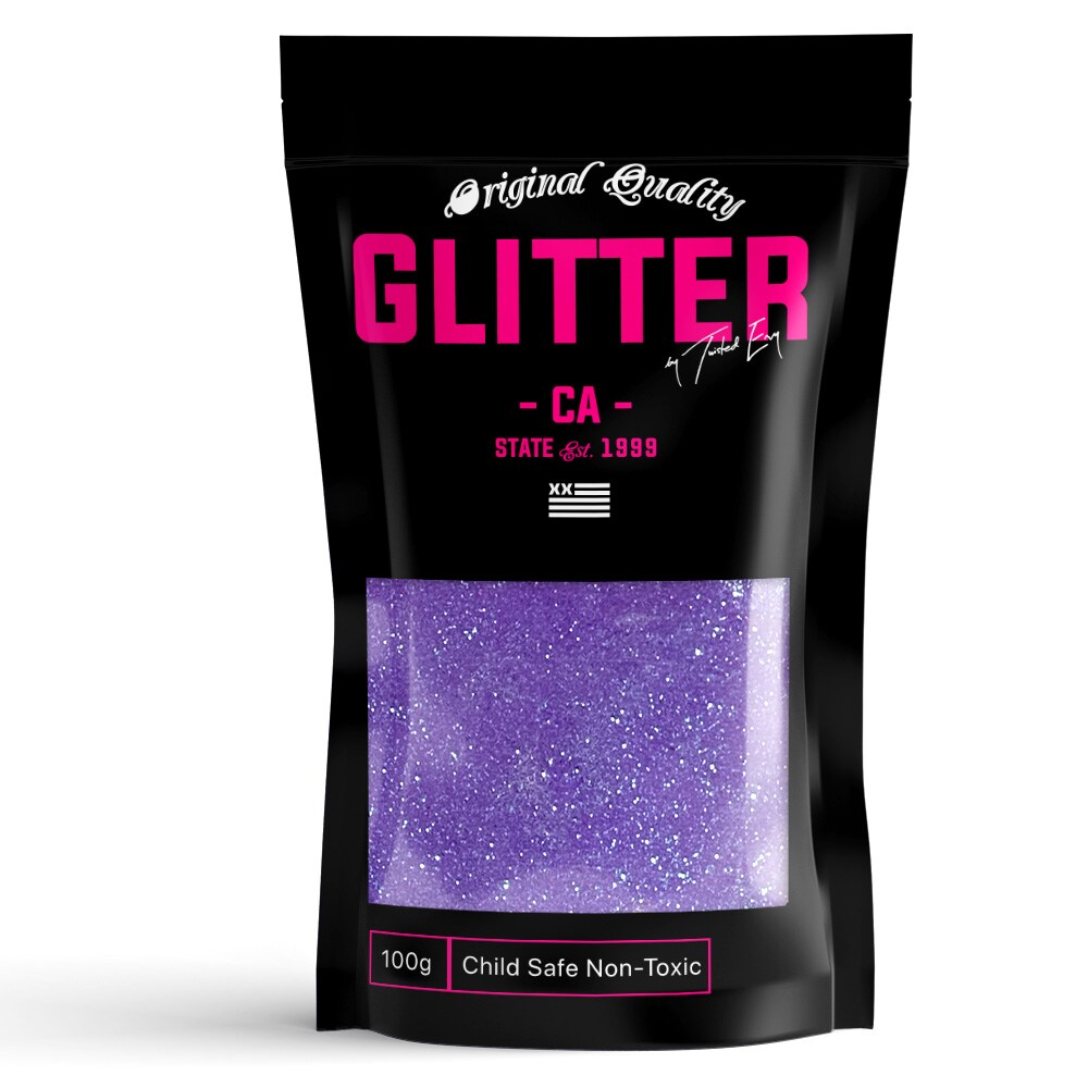 Purple Neon Premium Glitter Multi Purpose Dust Powder 100g / 3.5oz for use with Arts & Crafts Wine Glass Decoration Weddings Cards Flowers Cosmetic Face Body Nails (PACKAGING MAY VARY)