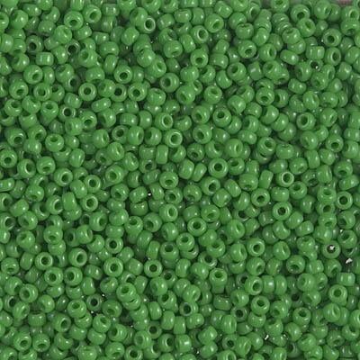 Miyuki 11 Round Seed Bead, 11-411, Opaque Green