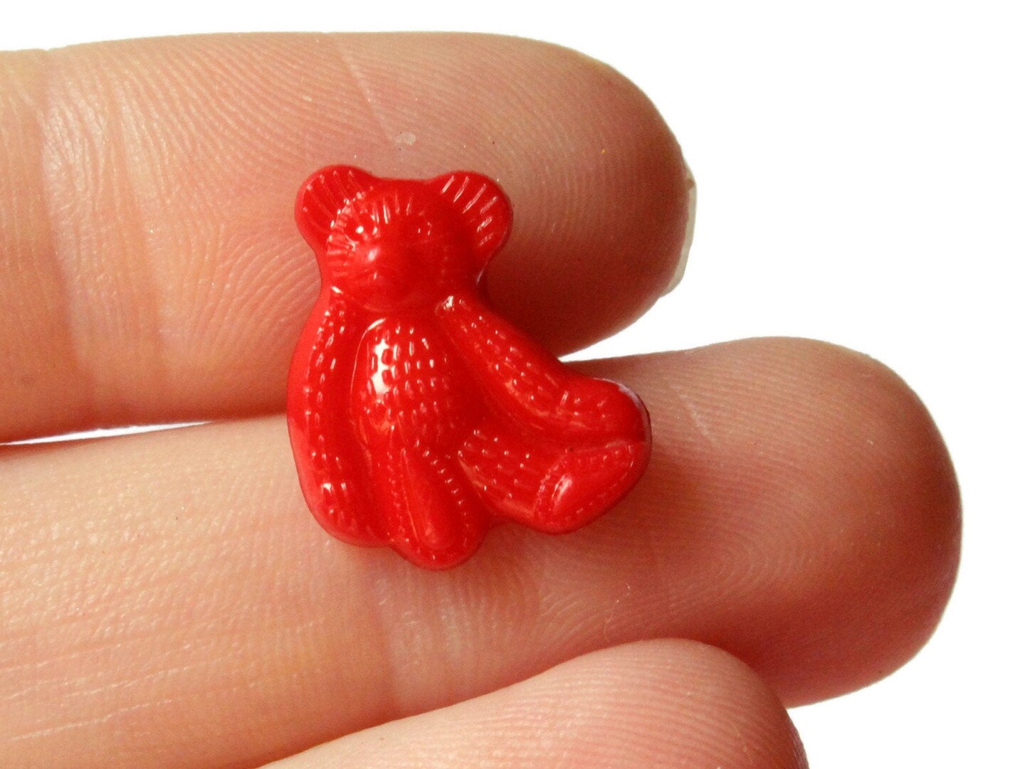 20 Multi-colored Bear Buttons Plastic Shank Buttons Mixed Color Animal Buttons