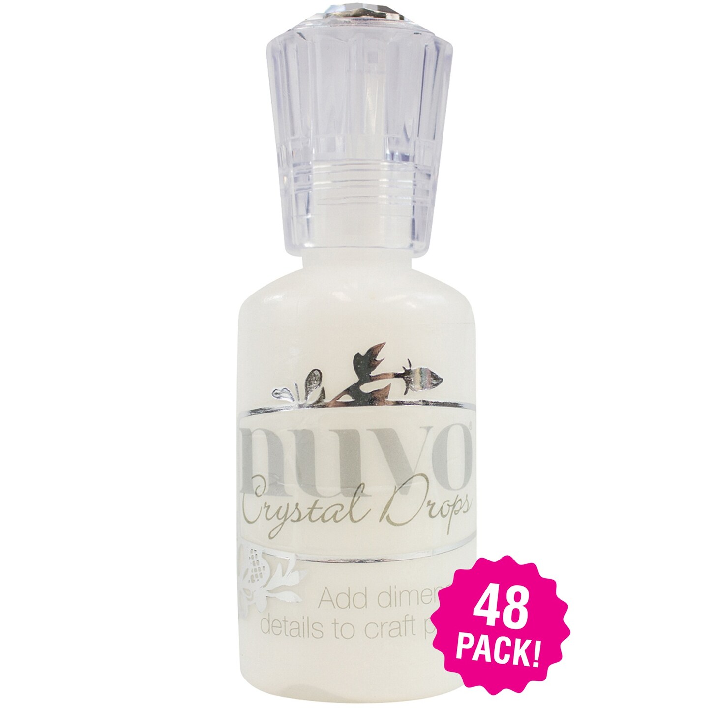 Multipack of 48 - Nuvo Crystal Drops 1.1oz-Gloss White