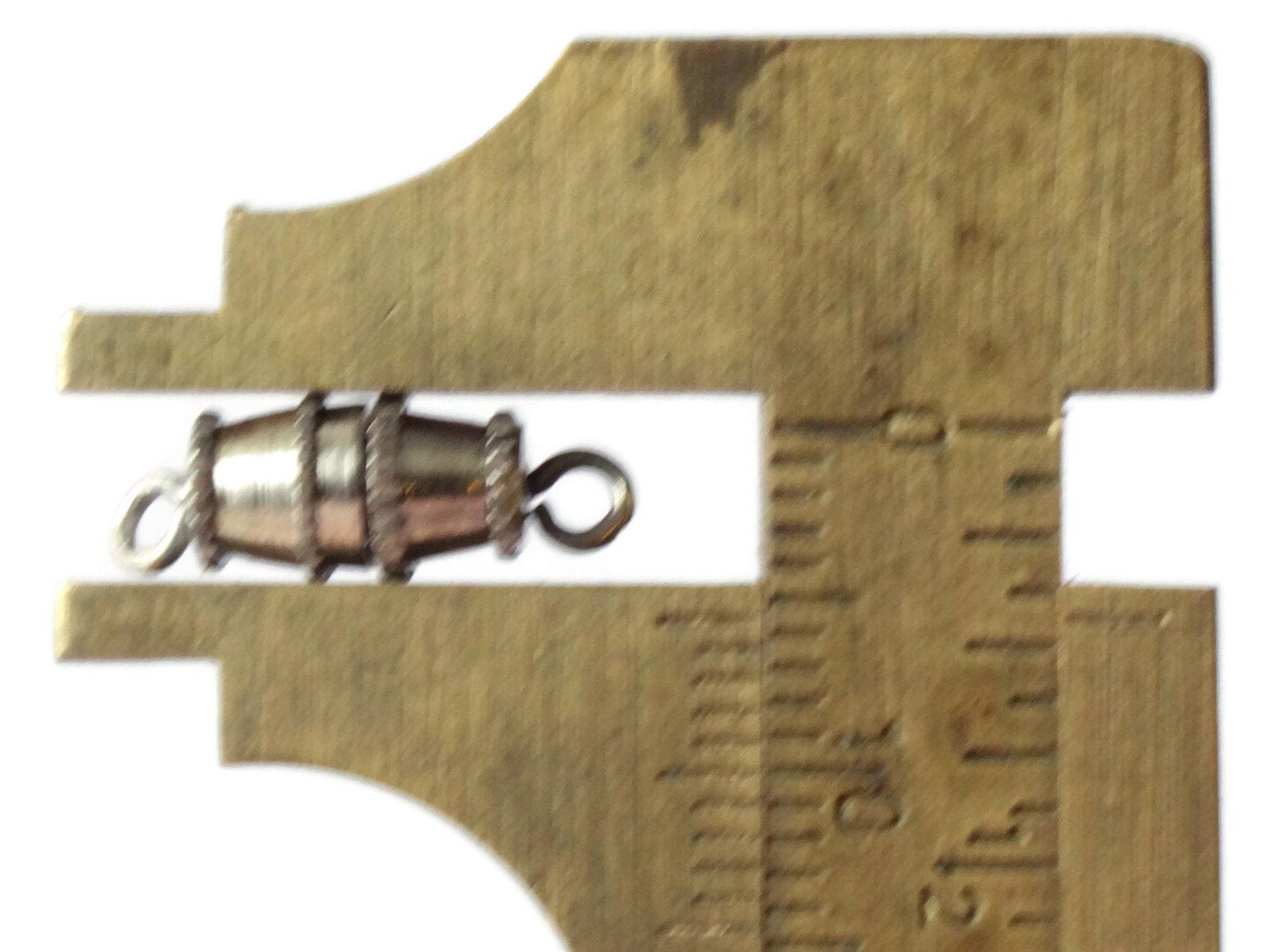 24 10mm Vintage Screw Barrel Clasps Antique Silver Grey Metal Clasps