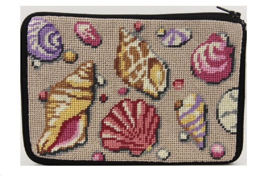 Cosmetic Purse - Shell - Needlepoint Kit