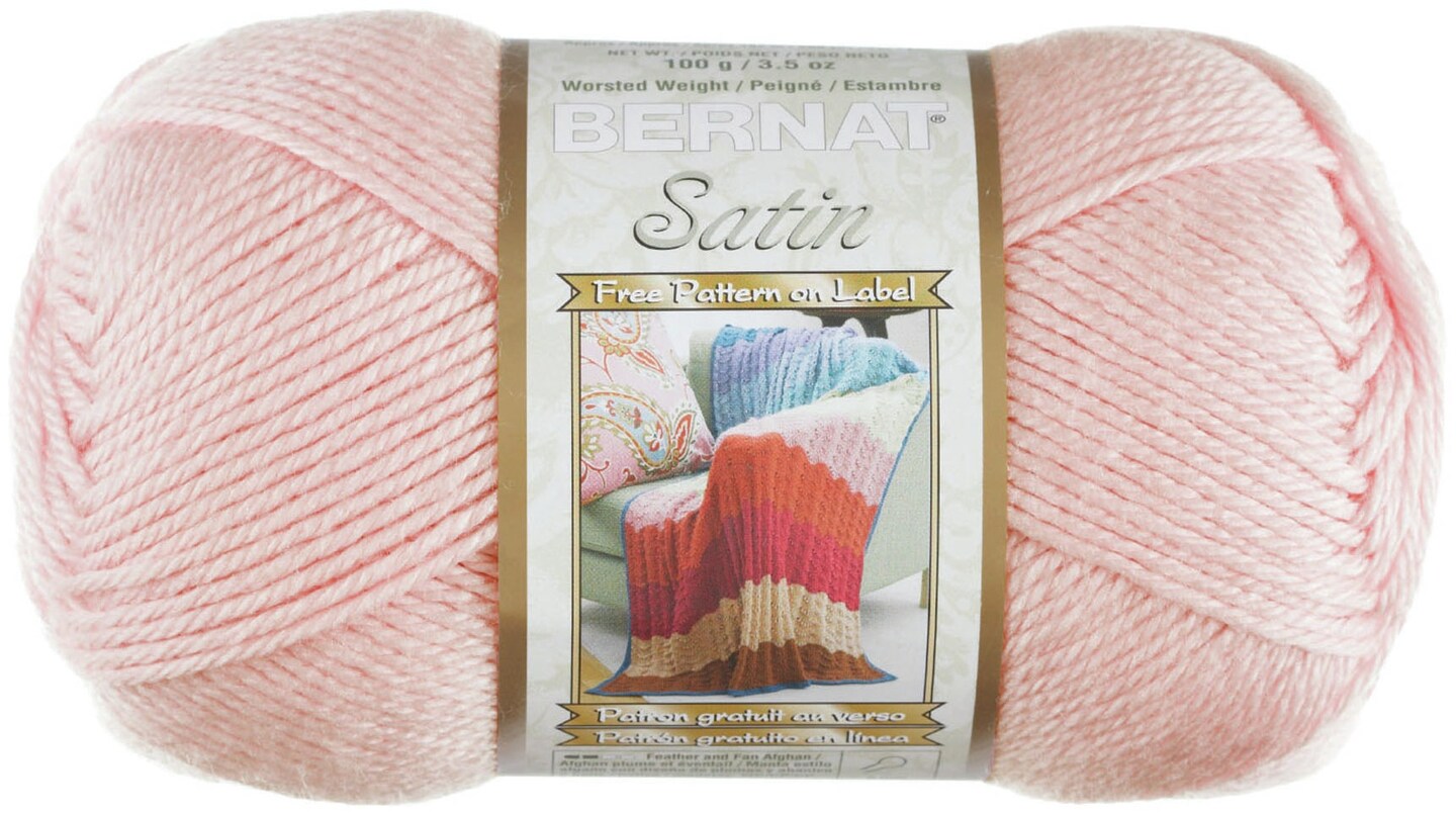Bernat satin best sale worsted weight yarn