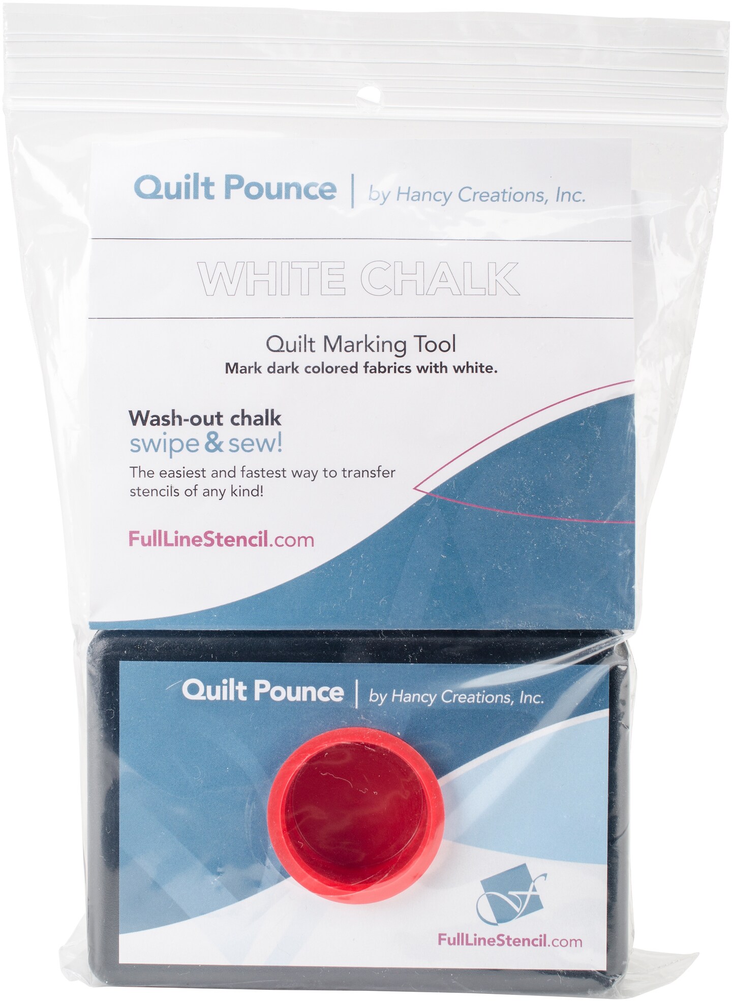 Multipack of 20 - Hancy Quilt Pounce Pad W/Chalk Powder-4oz White