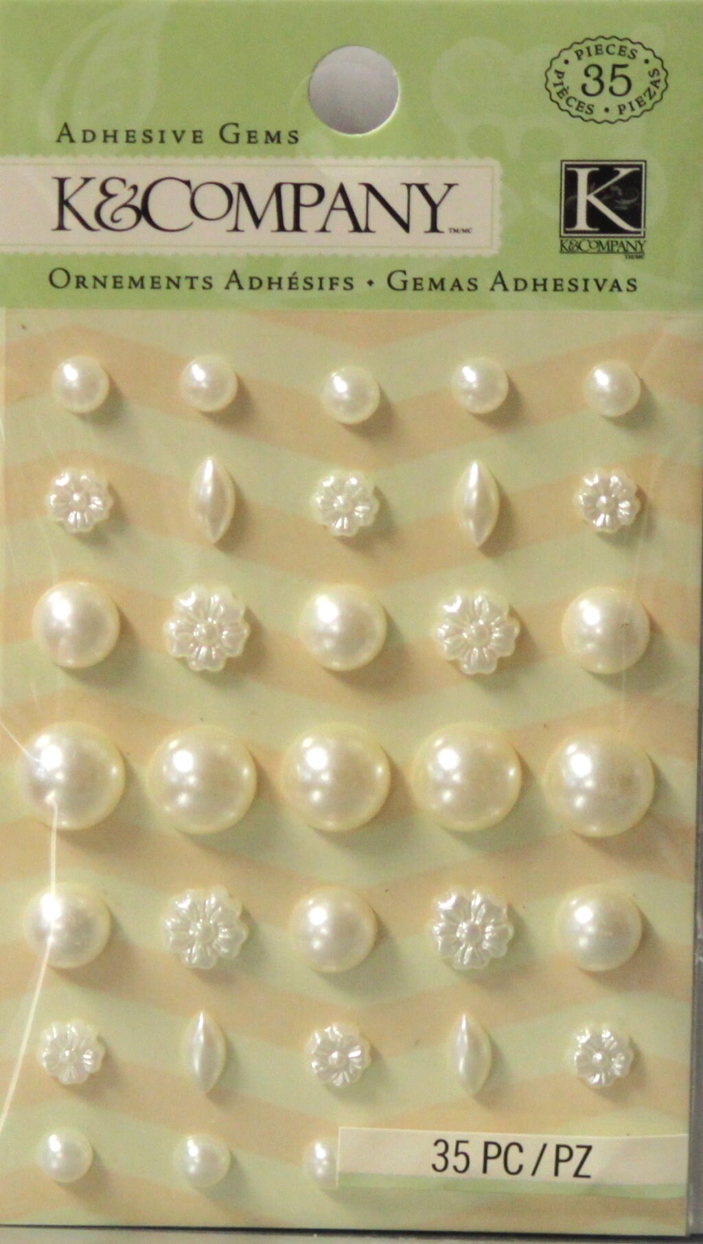 K & Company Pearl Shapes Adhesive Gems Michaels