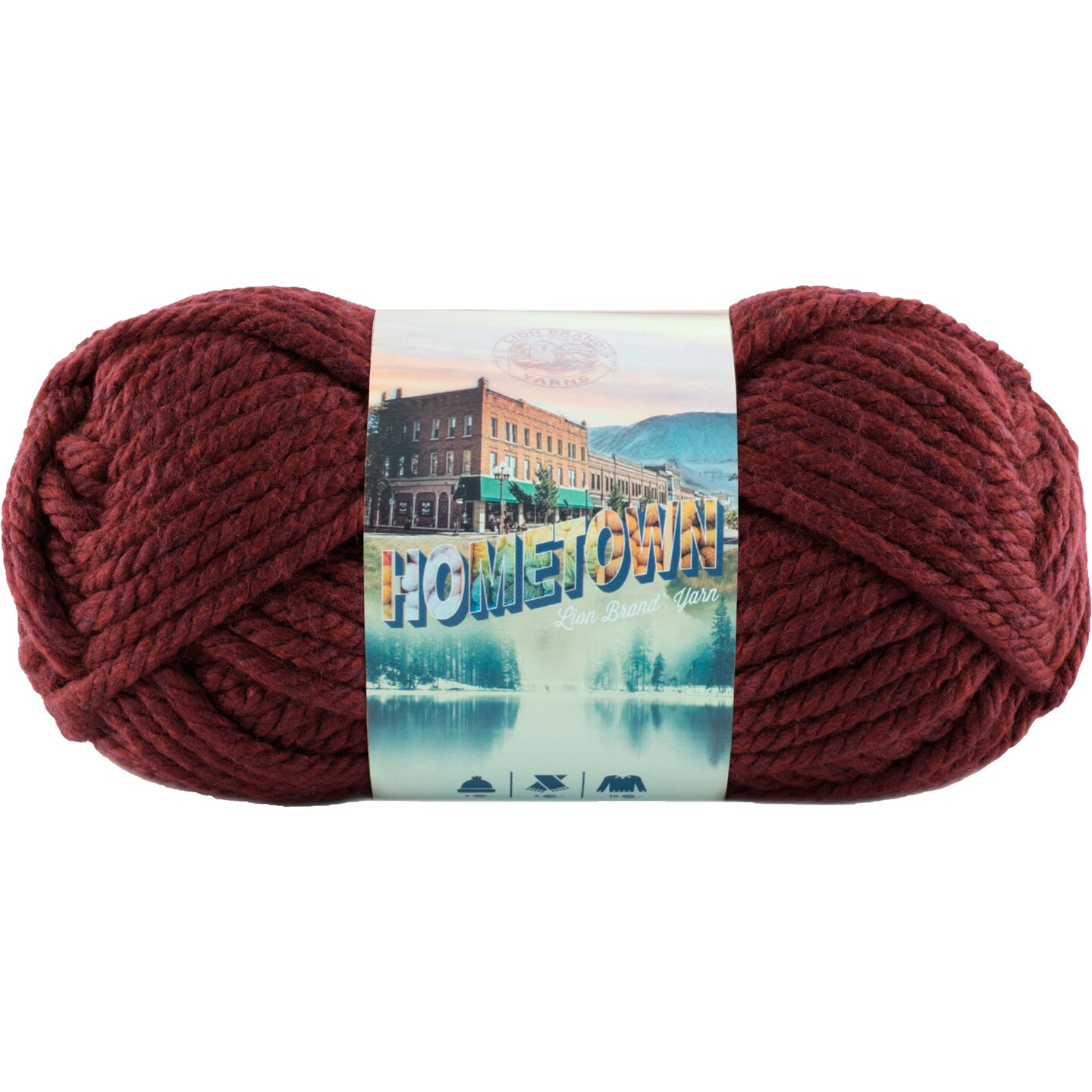 Multipack of 24 - Lion Brand Hometown Yarn-Napa Valley Pinot