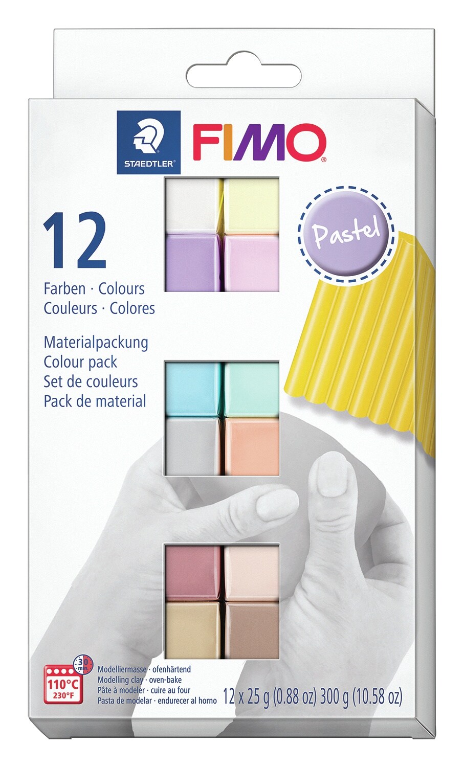 Fimo Professional Soft Polymer Clay 12/Pkg-Pastel